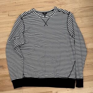 NWOT Good Man Brand Black and White Long Sleeve Striped Men's Tee